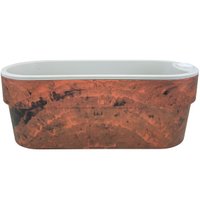 Vaso Autoirrigável Planta Tempero Jardim Horizontal Hortinha HT180MGF Mogno