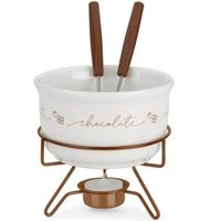 Aparelho para Fondue de Chocolate Porcelana 5 Peças Forma 801975 Branco