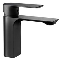 Torneira para Pia de Banheiro Monocomando Quadrada Fosco Jiwi V24001363H Preto
