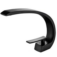 Torneira Monocomando Mesa para Banheiro Lavabo Preta Fosca Black Matte Jiwi Metais V10127417H Preto