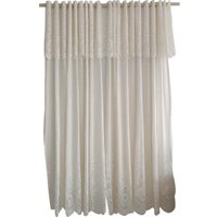 Cortina Clássica 3,50m x 2,20m Irlanda Bandô 60cm Interlar 7892774412669 Marfim