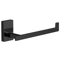 Suporte Porta Papel Higiênico Papeleira Banheiro Fosco Jiwi V2688H Preto