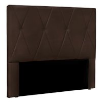 Cabeceira King 1,95m Ávila Suede Marrom - Pallazio