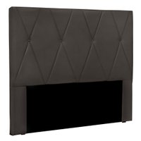 Cabeceira King 1,95m Ávila Suede Cinza - Pallazio