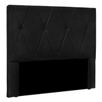 Cabeceira Casal 1,40m Ávila Suede Preto - Pallazio