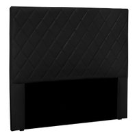 Cabeceira Casal 1,40m Córdoba Suede Preto - Pallazio