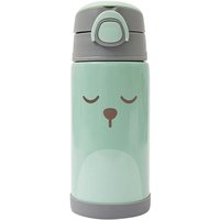 Garrafa Térmica Parede Dupla de Aço idável com Canudo Buba Gumy 400ml 11412111 Verde