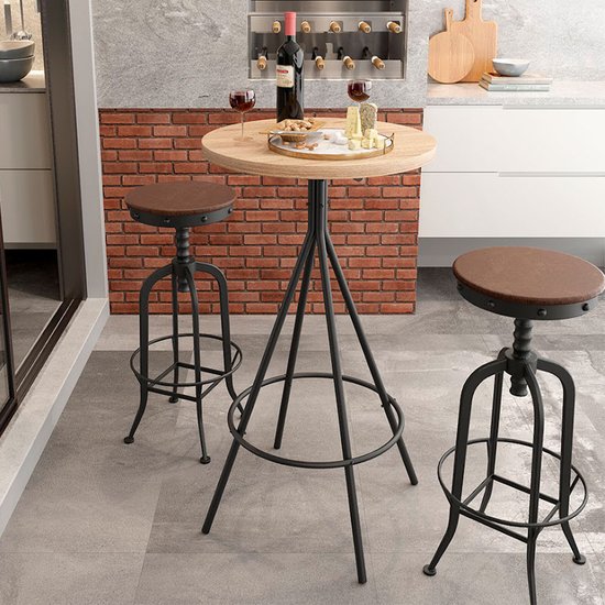 Mesa Bistro Eiffel MS200 Tampo MDP BP Acetinado Vinci Móveis
