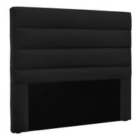 Cabeceira Solteiro 0,90m Las Palmas Suede Preto - Pallazio