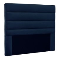Cabeceira Solteiro 0,90m Las Palmas Suede Azul Marinho - Pallazio