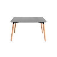 Mesa Retangular Eiffel Eames Com Acabamento Laqueado Em Fosco Fratini