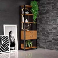 Estante Pradel 4 Prateleiras 1 Gaveteiro 73cm