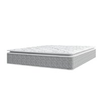 Colchão Casal Queen Molas Ensacadas Pillow Top Perfect 158x198x33cm Cinza/Branco Umaflex - Suporta até 120kg por Pessoa