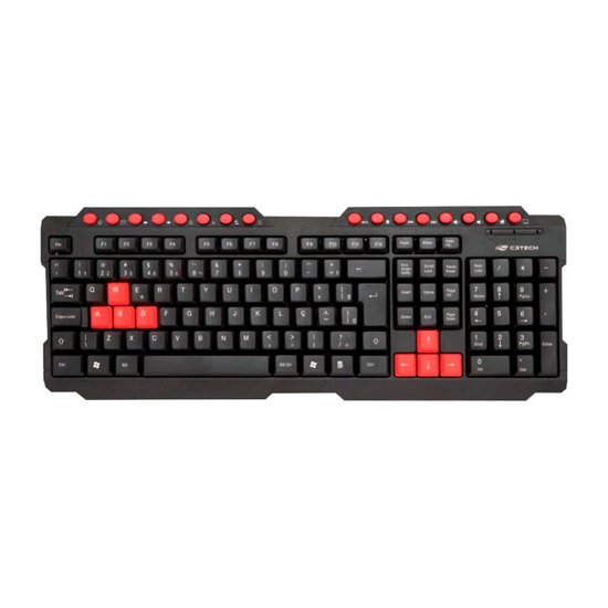 Teclado Gamer USB ABNT2 C3Tech KG-10BK
