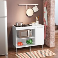 Balcão Para Cooktop e Apoio para Fruteira Ditália BA-60 Branco