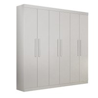Guarda Roupa 6 Portas Belem Valverde Neve