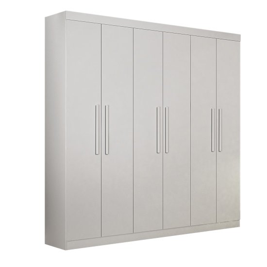 Guarda Roupa 6 Portas Belem Valverde Neve