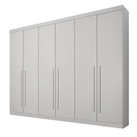 Guarda Roupa 6 Portas Gramado Valverde Neve