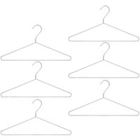 Kit 6 Cabides de Roupa Camisa Cromados Closet Aramado Guarda Roupa para Loja