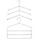 Conjunto 5 Cabides Para Camisetas E 5 Cabides Para Calças Com 3 Seções Passerini