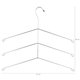 Conjunto 5 Cabides Para Camisetas E 5 Cabides Para Calças Com 3 Seções Passerini
