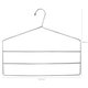 Conjunto 5 Cabides Para Camisetas E 5 Cabides Para Calças Com 3 Seções Passerini