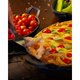 Assadeira Forma de Pizza em Ferro Fundido 30cm com Alças Laterais Panela Mineira Preta