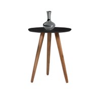 Mesa Lateral Jade Pé Palito Bisart Decor Preto