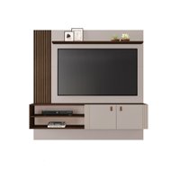 Painel Preciso TV até 65 Polegadas  JCM Móveis OffWhite e Café