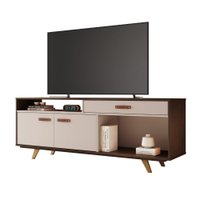 Rack Impar TV até 65 Polegadas  JCM Móveis Café/Off