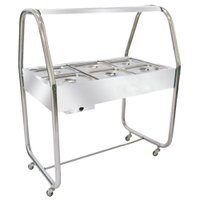 Estufa Buffet de Aquecimento Banho Maria 6 Cubas Termo Cromada EA6TC-110/220V Venâncio