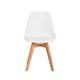 Kit 3 Cadeiras Leda Saarinen Design Branca