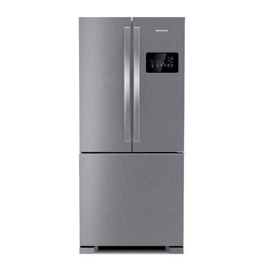 Geladeira Brastemp Frost Free Side Inverse 3 Portas A+++ 554 litros Inox - BRO85AK