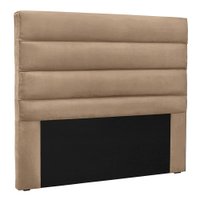 Cabeceira Casal 1,40m Las Palmas Suede Bege - Pallazio
