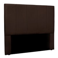 Cabeceira Casal 1,40m Sevilha Suede Marrom - Pallazio