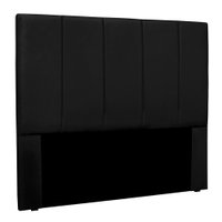 Cabeceira Casal 1,40m Sevilha Suede Preto - Pallazio