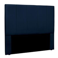 Cabeceira Solteiro 0,90m Sevilha Suede Azul Marinho - Pallazio