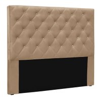 Cabeceira King 1,95m Toledo Suede Bege - Pallazio
