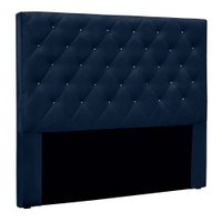 Cabeceira Casal 1,40m Toledo Suede Azul Marinho - Pallazio