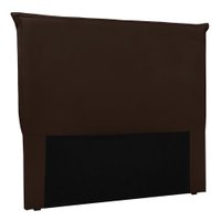 Cabeceira Solteiro 0,90m Barcelona Suede Marrom - Pallazio