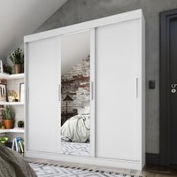 Guarda Roupa Fama Paris 3 Portas Com Espelho