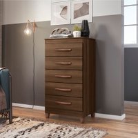 Cômoda Albatroz Esmeralda 5 Gavetas