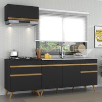 Armário de Cozinha Compacta 220cm Veneza Multimóveis V2074