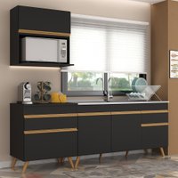 Armário de Cozinha Compacta 220cm Veneza Multimóveis V2075