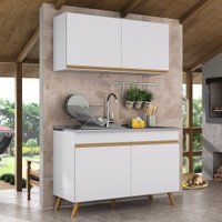 Armário de Cozinha Compacta 120cm Veneza Multimóveis V2141