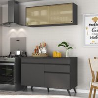Armário de Cozinha Compacta 120cm Veneza Multimóveis V3688