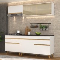 Armário de Cozinha Compacta 190cm Veneza Multimóveis V3707
