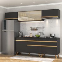 Armário de Cozinha Completa 260cm Veneza Multimóveis V3710