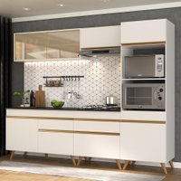Armário de Cozinha Completa 252cm Veneza Multimóveis V3715