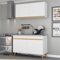 Armário de Cozinha Compacta 120cm Veneza Multimóveis V3748